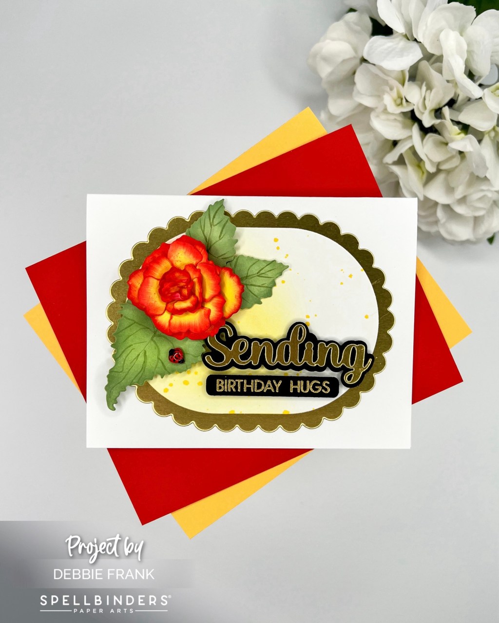 Begonias and Ladybug-Summer Solstice&nbsp;Garden